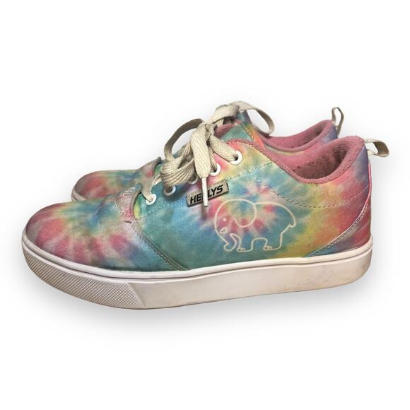 HEELY'S Pro 20 Prints Ivory Ella Tie Dye Elephant Multicolor Skate Shoes, Size 7 - Picture 3 of 6